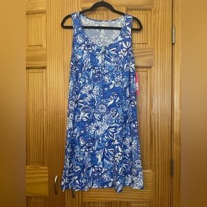 Lilly Pulitzer Blue and White Sleeveless Sundress
